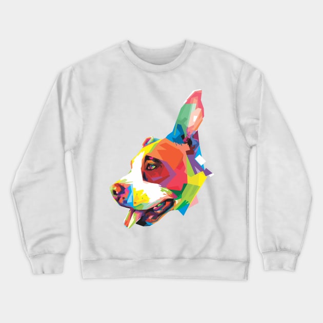 Stafford Terrier dog Crewneck Sweatshirt by Madiaz